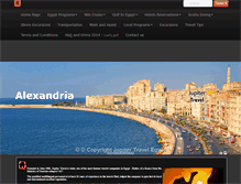 Tablet Screenshot of jupitertravelegypt.com